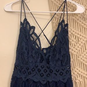 Free people navy boho dress